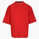 Palm Angels Mock Neck Logo T-shirt Red/white