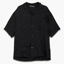 Palm Angels Monogram Bowling Shirt Black/Black