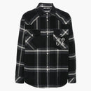 Palm Angels Monogram Check Overhirt Black