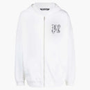 Palm Angels Monogram-Cotón con capucha de algodón con bordes