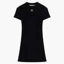 Palm Angels Monogram mini vestido negro