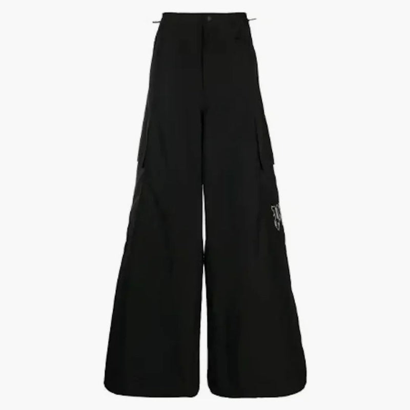 Palm Angels Monogram Parachute Pants Black