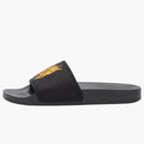 Palm Angels Monogram Pool Sliders Black
