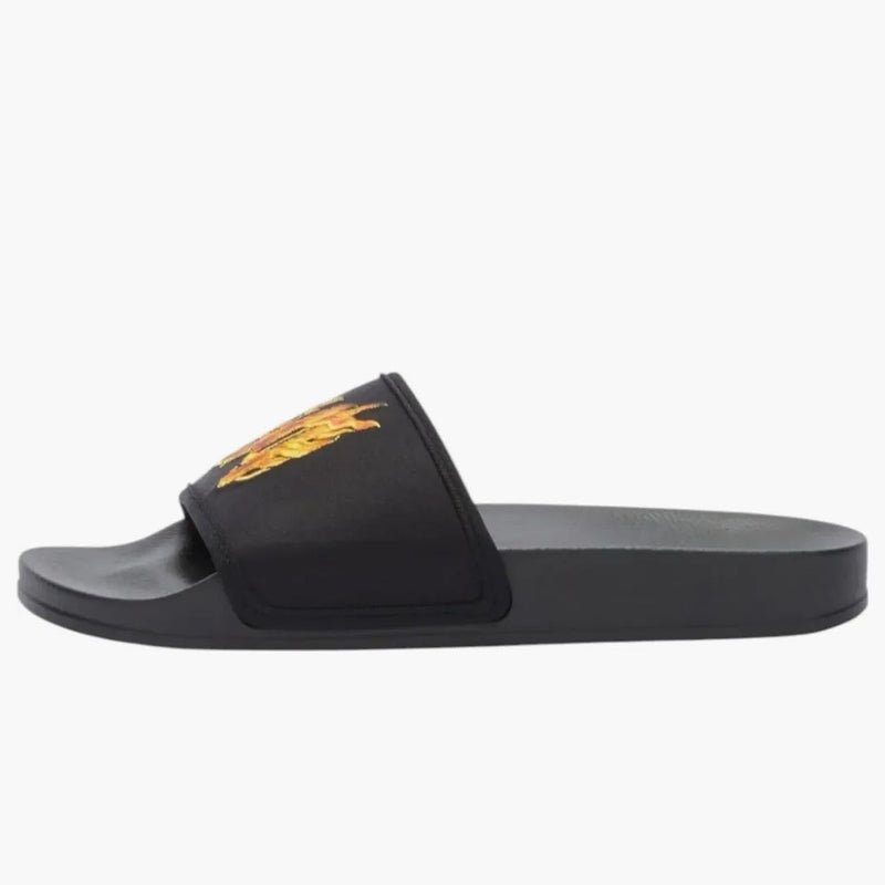 Palm Angels Monogram Pool Sliders černé