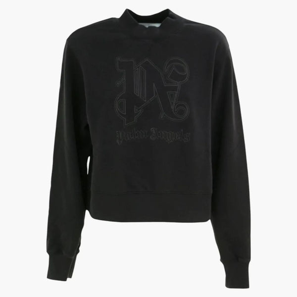 Palm Angels Monogram Prohlášení posádka černá