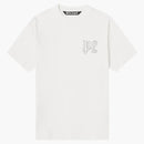 Palm Angels Monogram Stud Classic T-shirt vit