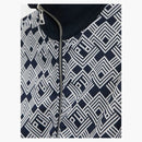 Palm Angels Monogram Track Jacket Navy Blue/Off White