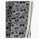 Palm Angels Monogram Pantalones de pista azul marino/apagado blanco