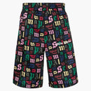 Palm Angels Monogram Track Shorts Black/Multi