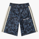 Palm Angels Night Camp Track Shorts Black/Gray/White