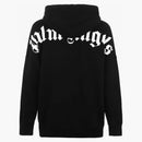 Palm Angels Over The Head Logo Hooded Sweatshirt Black