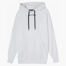 Palm Angels Over the Head Logo Mikina s kapucí bílá/černá