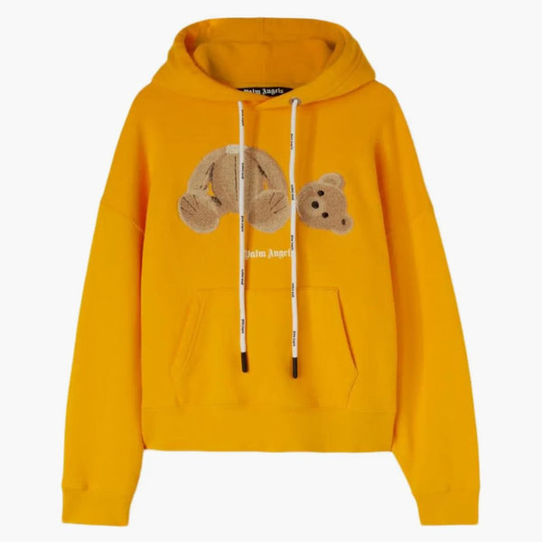 Palm Angels PA medvědí mikina Ocher žlutá/hnědá