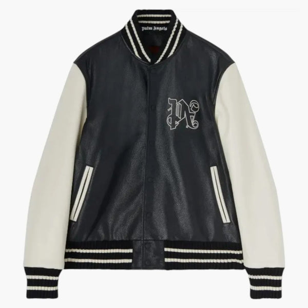 Palm Angels PA Monogram Classic Varsity bunda černá