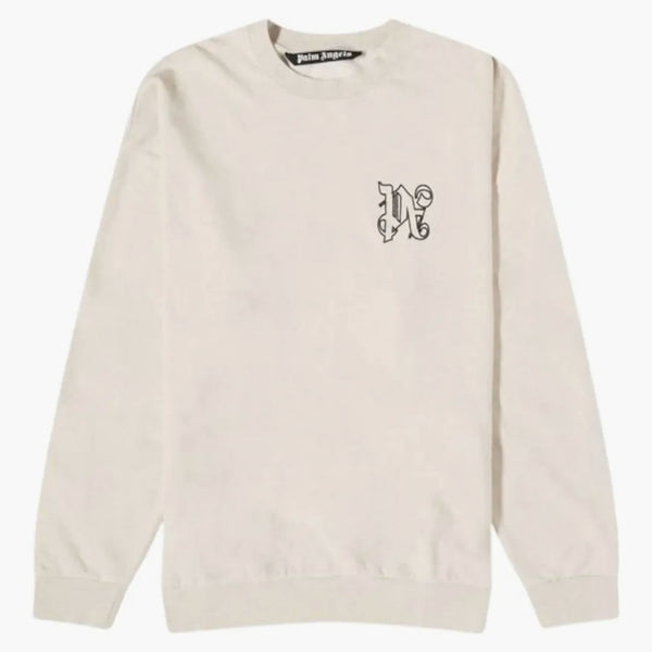 Palm Angels PA Monogram prádlo Crewneck Beige
