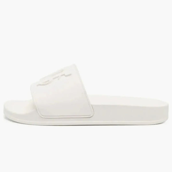 Palm Angels Pa Monogram Pool Slides White (women's)