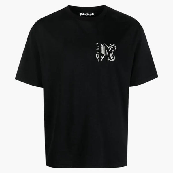 Palm Angels PA Monogram pravidelné tričko béžové