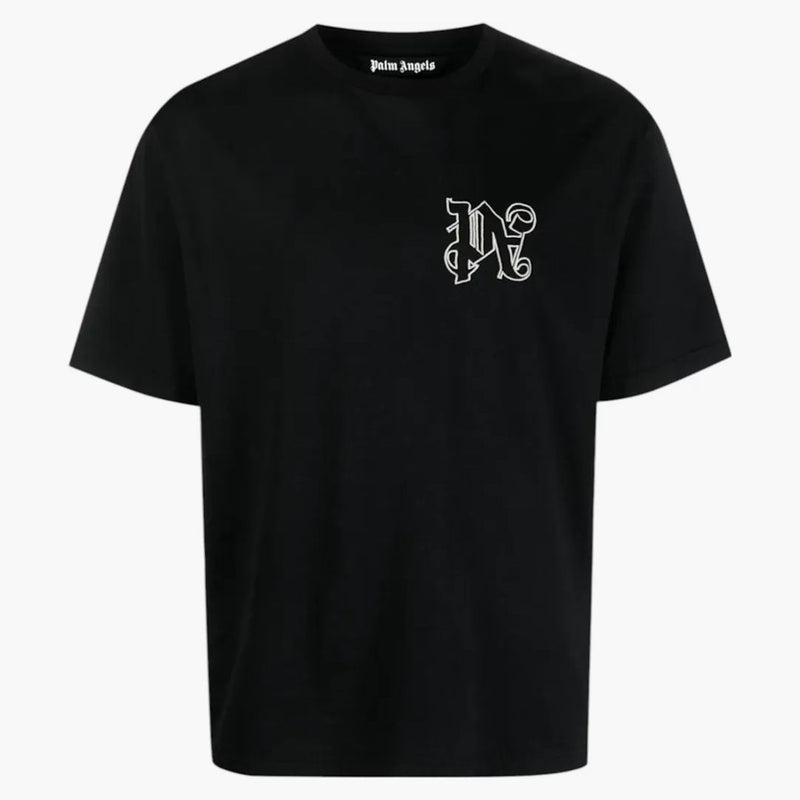 Palm Angels PA Monogram pravidelné tričko béžové