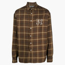 Palm Angels Pa Monogram Shirt Brown