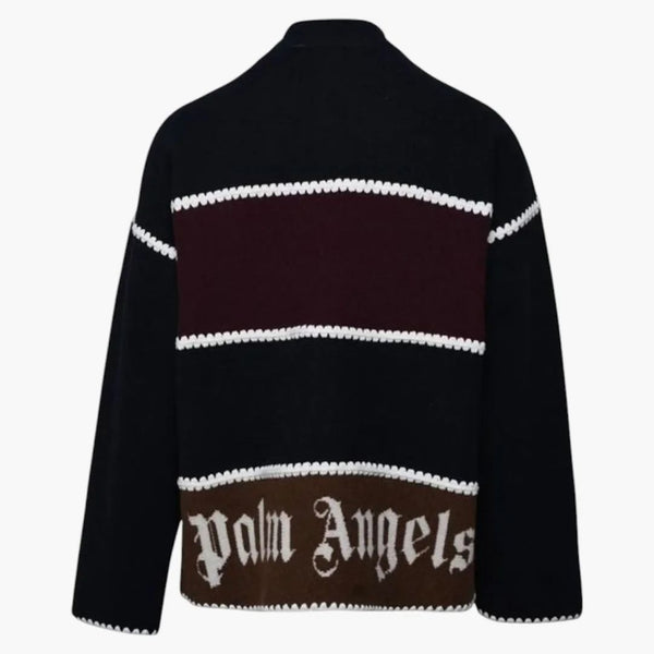 Palm Angels PA Monogram a strisce maglietta blu blu
