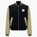 Palm Angels Pxp Logo Patch Zipped Bomber Jacket Black