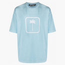 Palm Angels PXP Tonal Palm Tree Print T-shirt turkosa vitt