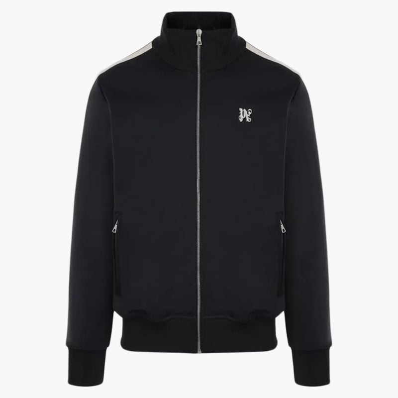 Palm Angels PA Monogram Nylon Full-Zip mikina černá