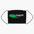 Palm Angels Paint Logo Face Mask Black/Green