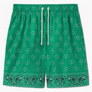 Palm Angels Paisley Swim Shorts Green