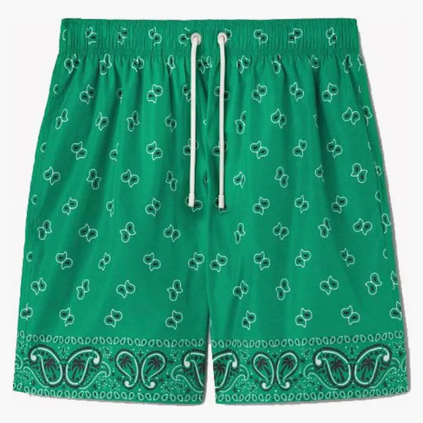 Palm Angels Paisley Swim Shorts Green