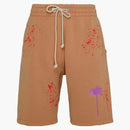 Palm Angels Palm Logo Sweatshorts Camel