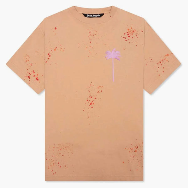 Palm Angels Palm Logo T-shirt Camel