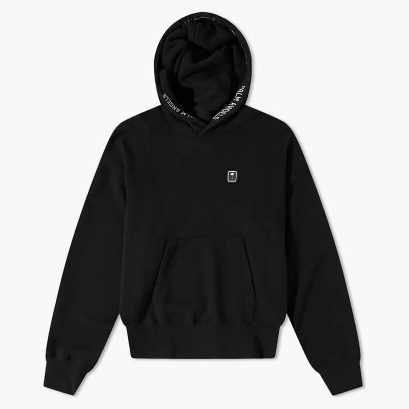 Palm Angels Palm Patch Tapeting Popover Hoodie Black