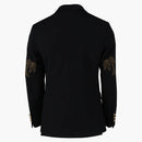 Palm Angels Palm Tree-embroidered Blazer Navy/blue