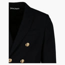 Palm Angels Palm Tree-embroidered Blazer Navy/blue