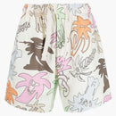 Palm Angels Palmity Allover Logo Shorts Multicolor