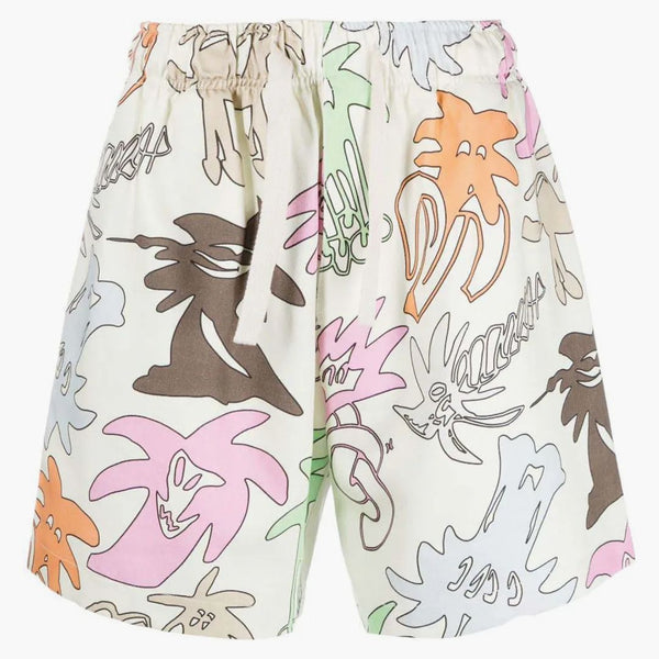 Palm Angels Palmity allover Logo Shorts multicolore
