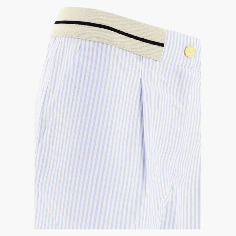 Palm Angels Palms Stripes Shorts Blue