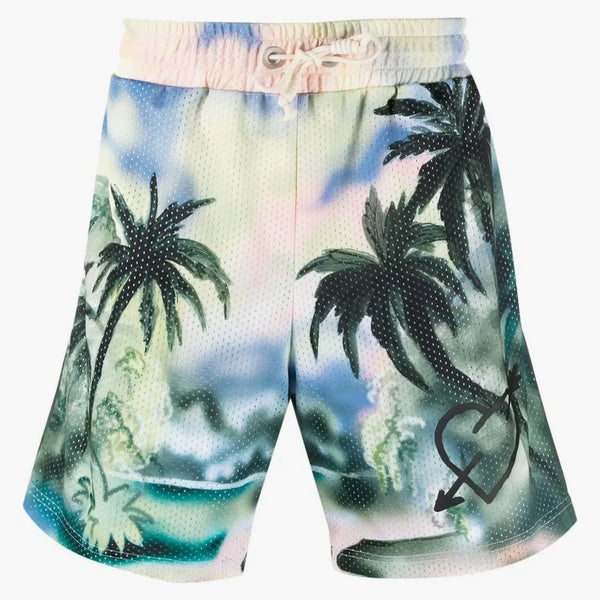 Palm Angels Paradise Mesh Track Shorts multicolore