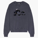 Palm Angels Patchwork Riped Bear Crewneck Gray
