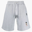 Palm Angels Pirate Bear Track Shorts Gray