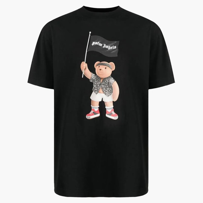 Palm Angels T-shirt di orsacchiotto pirata nero