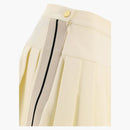 Palm Angels veckad spår kjol vit