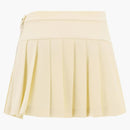 Palm Angels veckad spår kjol vit