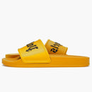 Palm Angels Pool Slides Yellow Black