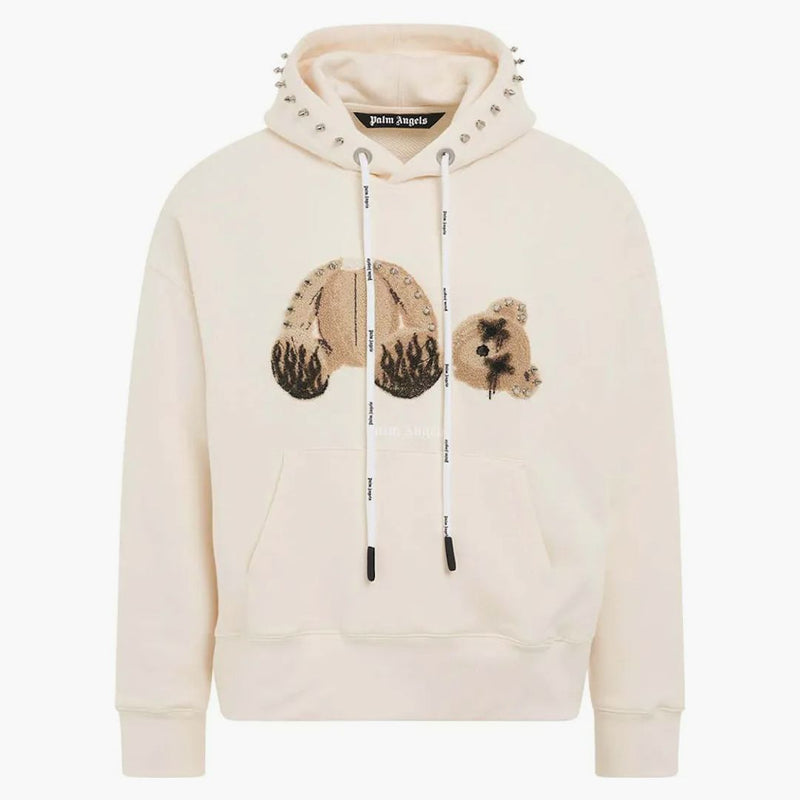 Palm Angels Punk Bear Hoodie White