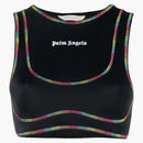 Palm Angels Rainbow Miami Sports Bra Black