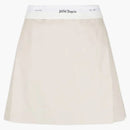 Palm Angels Reversed Waistband Chino Skirt Beige