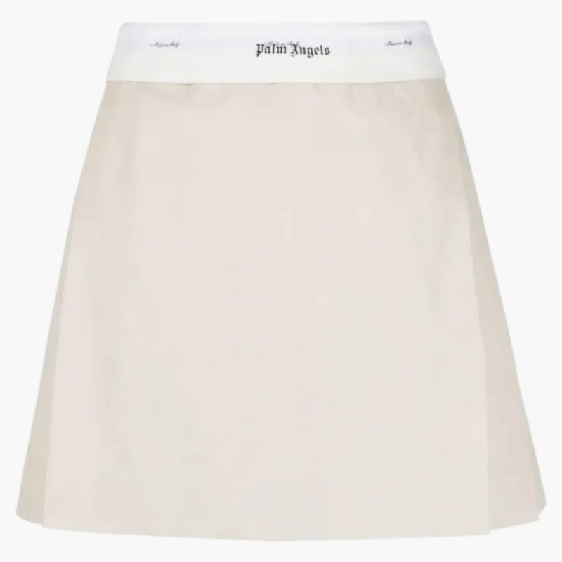 Palm Angels Reversed Waistband Chino Skirt Beige