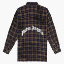 Palm Angels Round Logo Shirt Navy